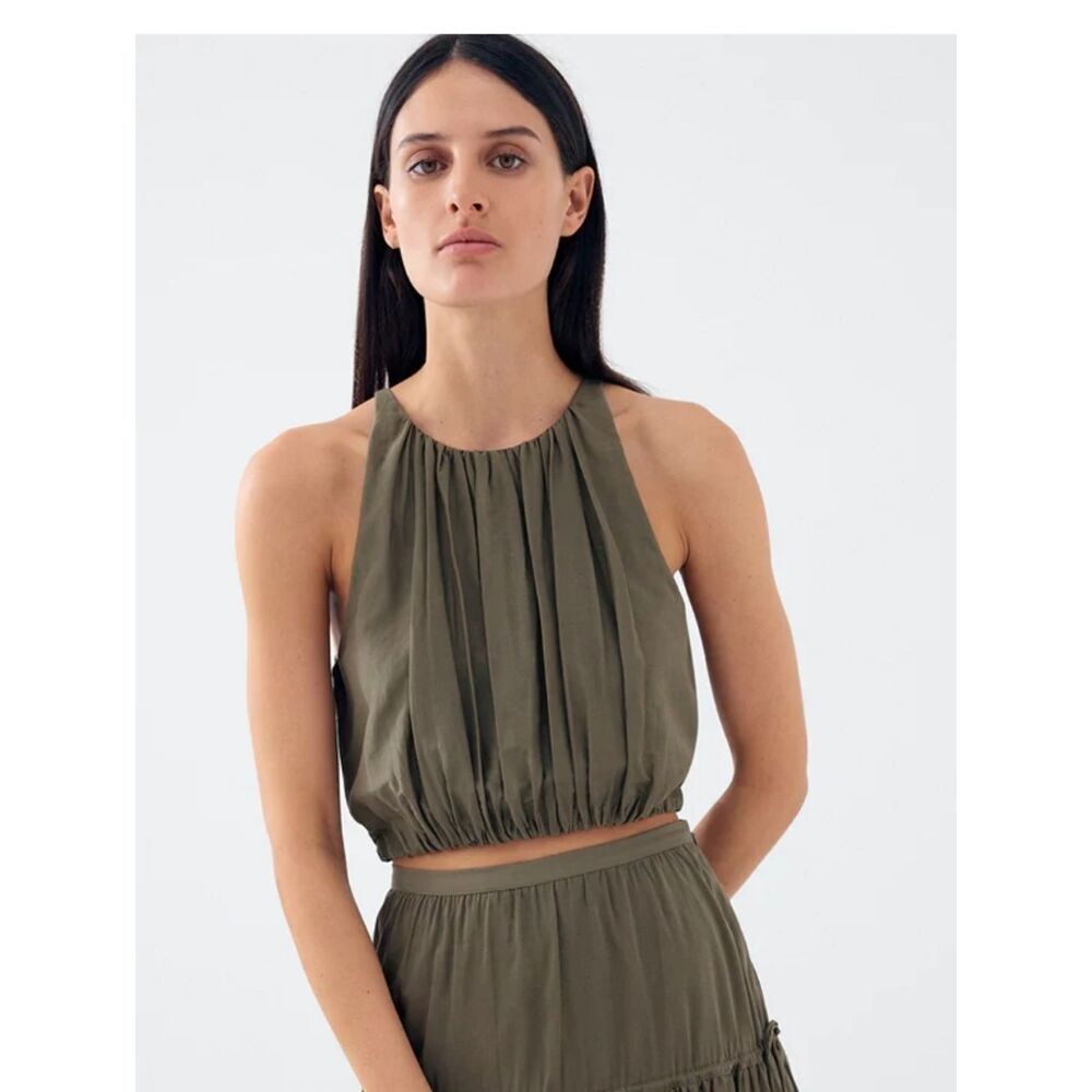 BIRD & KNOLL Nwt - LENA TOP - MOSS Size XL
